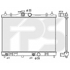 Радіатор охолодження Nissan Tiida '05 -12 (FPS) 21460EL10B