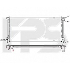 Радіатор охолодження VW Golf II / Jetta II (FPS) FP 74 A450