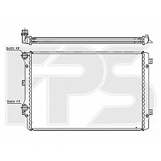 Радіатор охолодження VW Golf / Jetta / Passat / Touran (FPS) FP 74 A121-P