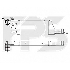 Интеркулер (кульок) Opel Combo / Corsa C (NRF) FP 52 T98