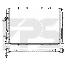 Радіатор охолодження Renault Megane I (NRF) FP 56 A381