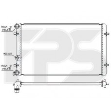 Радіатор охолодження VW Bora / Golf // Skoda Octavia (AVA) FP 62 A826