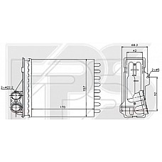 Радіатор опалювача Dacia Logan, Renault Duster, Lada Largus, Renault Sandero (FPS)