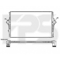Интеркулер (кульок) Volvo S80 1998-2006 (NRF)