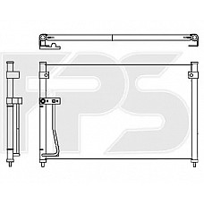 Радіатор кондиціонера (Конденсер) Mazda 626 GF / GW (NRF) FP 44 K397