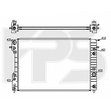 Радіатор охолодження Opel OMEGA B 1994-1999 (FPS)
