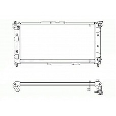 Радіатор охолодження Mazda 323 F (FPS) хутро. складання