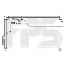 Конденсатор кондиціонера Mazda 626 1992-1997 (GE) SDN/HB