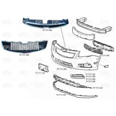 Бампер передній Chevrolet Cruze чорний (FPS). 96981088