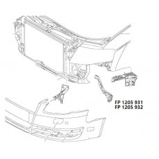 Кріплення бампера AUDI A4 05-08 (B7) переднього лівий (під фарою) (FPS). 8E0807203B