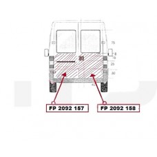 Ремчасть двері CITROEN JUMPER 94-01 задні ліві нижн. велика висота 96см. (FPS). FP2092157