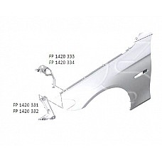 Кріплення крила BMW 5 (F10) 10-16 переднього праве (FPS). 51117207932