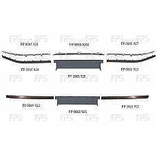 Накладка бампера переднього BMW 5 E39 права (FPS). 51118226556