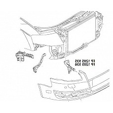 Кріплення бампера AUDI A4 05-08 (B7) переднього правий (бампер-панель) (FPS). 8E0805364