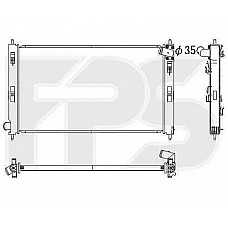 Радіатор охолодження Citroen C-Crosser 2008-2011 (FPS)