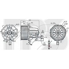 Вентилятор пічки Audi A4 B8, Audi Q5, Audi A5 - 8K1820021C (FPS)