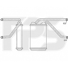 Радіатор опалення Daewoo Espero 95-19 / NEXIA 95-08 (FPS)