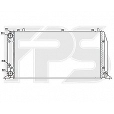 Радіатор охолодження Audi 80 '86 -94 (AVA)