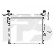 Радіатор охолодження BMW 3 (E46) 1998-2001 (FPS)