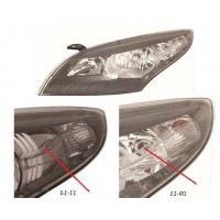 Фара RENAULT MEGANE 09-14 (III) права елктрокор. 11- (DEPO). 260102212R