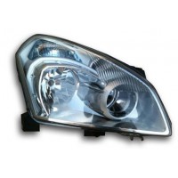 Фара ліва Nissan Qashqai 06-10 електр.рег., Сіра рамка Depo 26060JD95A