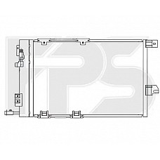 Радіатор кондиціонера (Конденсер) Opel Astra F / Zafira A (NRF) FP 52 K121