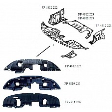 Захист бампера MITSUBISHI ASX 10-13 (захист двигуна) (FPS). 5379A269