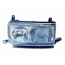 Фара Toyota Land Cruiser 80 ліва хром. смужки (DEPO). 212-1173L-LD-E