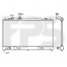 Радіатор охолодження Mazda 6 GG / GY (FPS) FP 44 A636