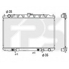 Радіатор охолодження Nissan MaxIMA 2000-2006 QX (A33) (FPS)