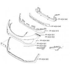 Кріплення бампера KIA SPORTAGE 10-15 (SL) переднього лівий (FPS). 865133U000