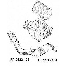 Повітропровід FORD FOCUS 05-08 повітряного фільтра великий (FPS). 1485769