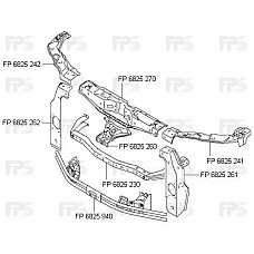 Підсилювач бампера Suzuki Vitara 06- переднього. 5826065J00