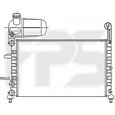 Радіатор охолодження Fiat TEMPRA 1990-1997 (FPS)