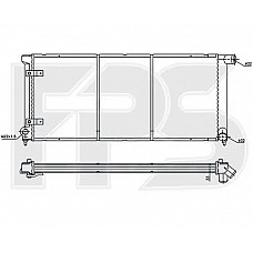 Радіатор охолодження VW Golf II / Jetta (FPS) FP 74 A419