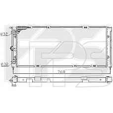 Радіатор охолодження VW Golf I / Jetta I / Passat B2 (Nissens) FP 74 A441-X