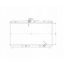 Радіатор охолодження Toyota Camry XV50, XV55 '11 -17 2.5L (Signeda) 164000V110