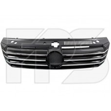 Грати радіаторні VW Passat B7 USA 11-15 (Китай) чорний глянець + хром молдинги