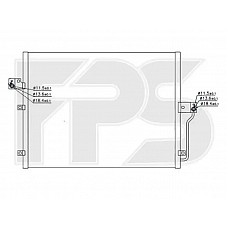 Конденсатор кондиціонера SsangYong Actyon/Kyron (FPS)
