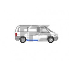 Поріг MERCEDES BUS VITO / V-CLASS 96-02 правий під розсувними дверима (FPS). FP3541014