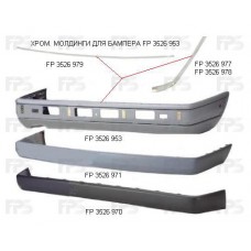 Накладка бампера заднього Mercedes 124 -96 (FPS). 1248851324