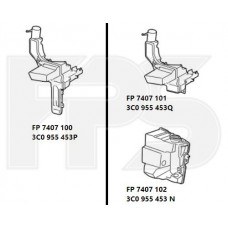 Бачок омивача VW PASSAT 05-10 (B6) для авто з фарами ксенон (подвійний бачок - нижній) (FPS). 3C0955453N