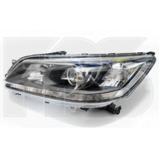Фара ліва Honda Accord 9 седан 13-15 (біла вставка + LED) (Depo)