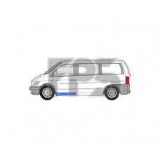 Поріг правий під пасажирські двері Mercedes Vito 96-03, (Klokkerholm)