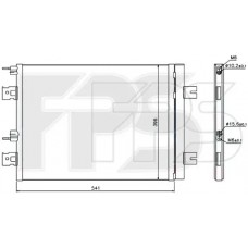 Радіатор кондиціонера (Конденсер) Renault Duster / Dacia Logan (Nissens) FP 56 K789