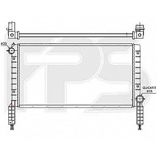 Радіатор охолодження Fiat Doblo 2001-2004 (MAGNETI MARELLI)