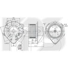 Вентилятор пічки Audi / VW (FPS) FP 12 W0193