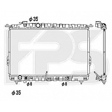 Радіатор охолодження Hyundai SONATA 2001-2005 (EF) (FPS)