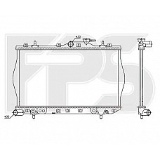Радіатор охолодження Hyundai Accent 1995-1997 (Nissens)