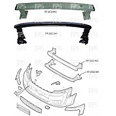 Підсилювач бампера Scudo, Jumper, Expert. 07- переднього (шина) (FPS). 1400946380
